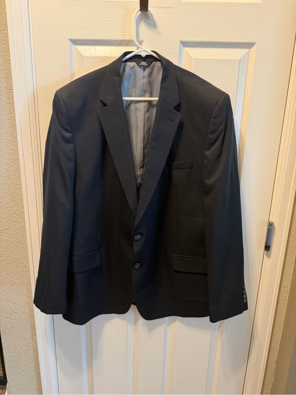Haggar Men's Black Two-Button Suit Jacket